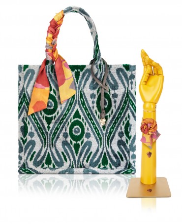 Шелковый (Бахмаль) тоут Grand (L) SMARAGDUS SOMNIA! (Ловец изумрудных снов!) SMARAGDUS SOMNIA!/L